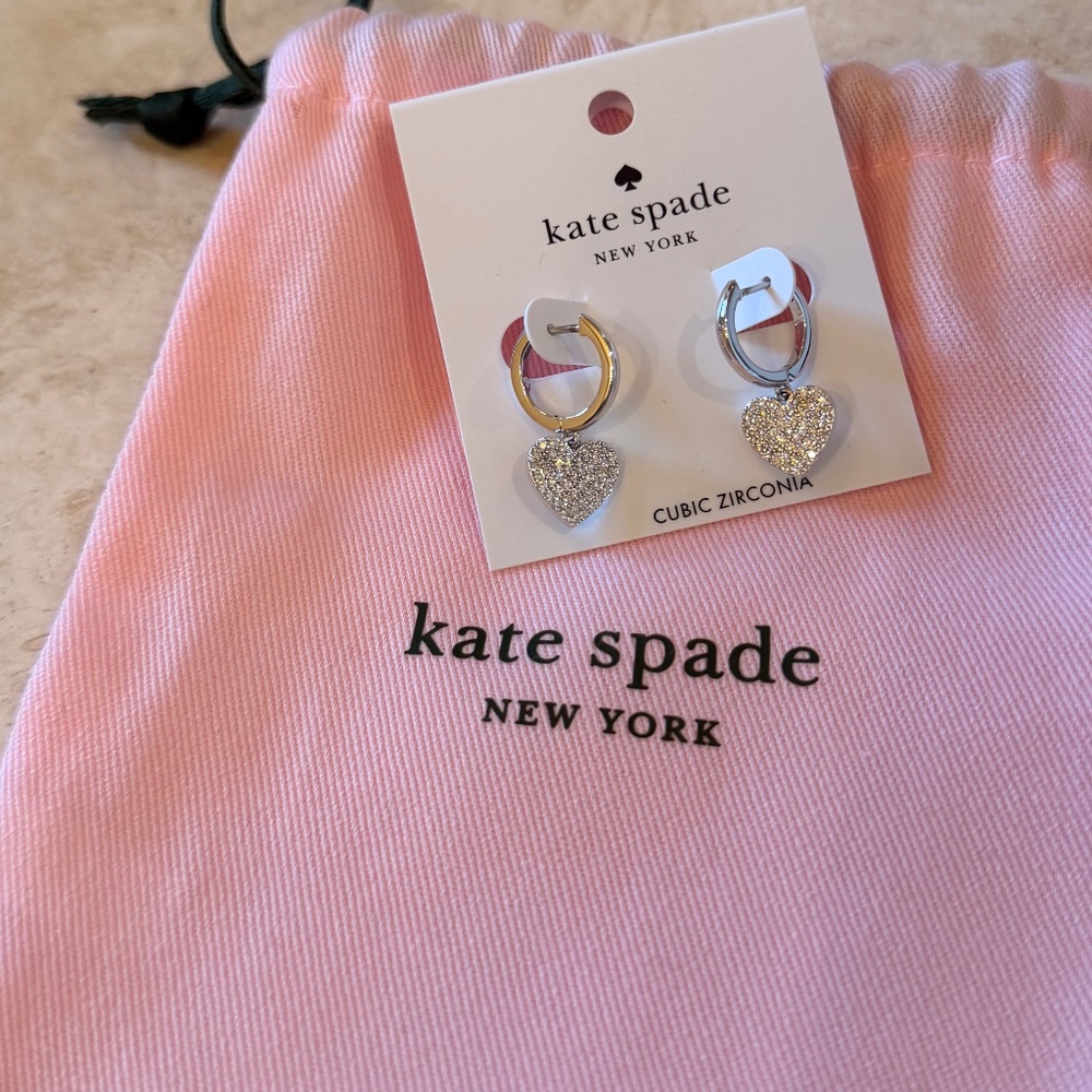 Kate Spade Silver Earrings-NEW